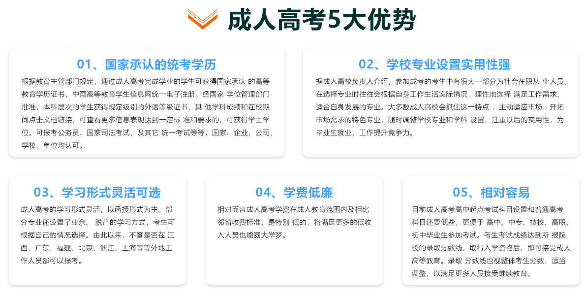 成考优势 成考优势