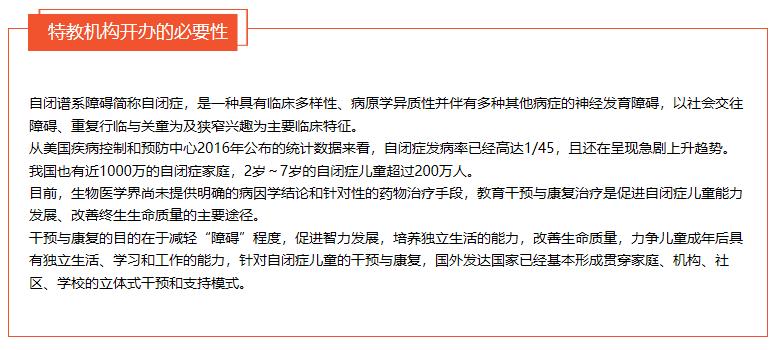 自闭症课程的必要性