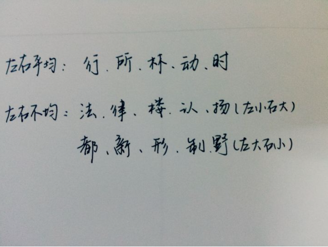 左右结构汉字