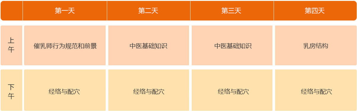 催乳师课程