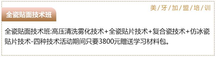 全瓷贴面技术班
