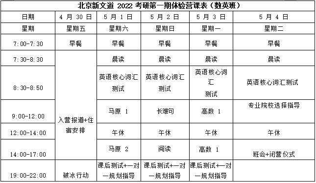 北京新文道 2022 考研春季领跑体验营 北京新文道 2022 考研春季领跑体验营