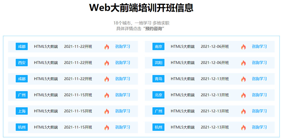 郑州十佳web前端开发培训机构排名一览表