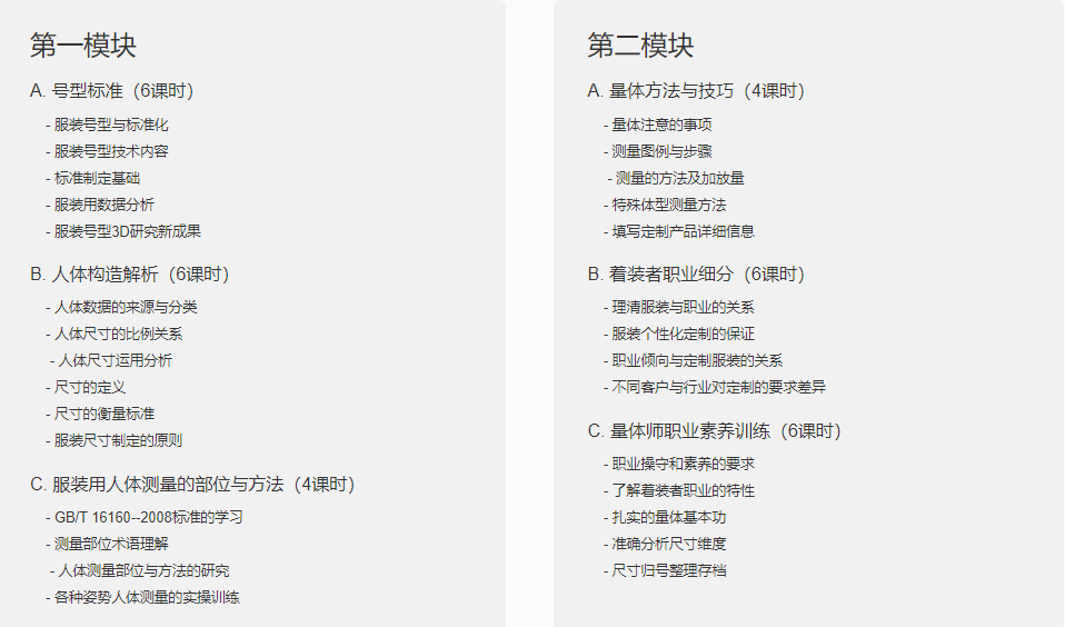 十大服装量体师进修学校排名 十大服装量体师进修学校排名