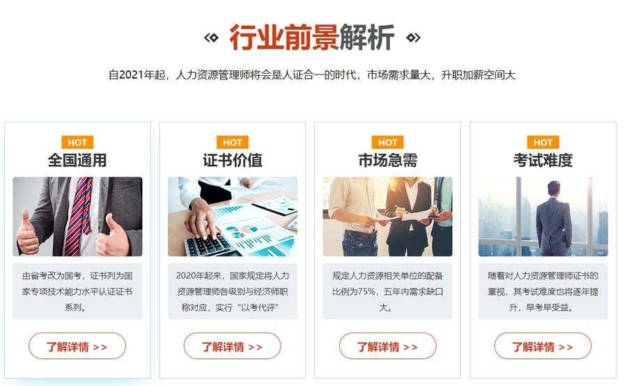 全国正规企业人力资源管理师培训机构排名