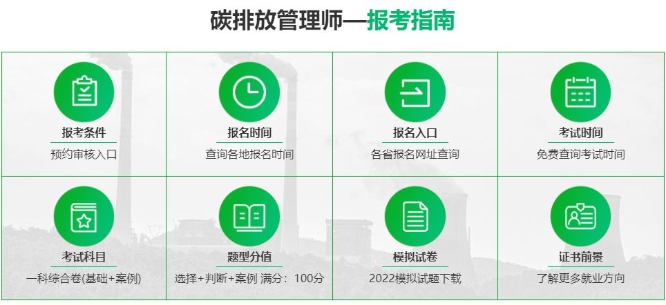 太原2022碳排放管理师统一考证报名中心