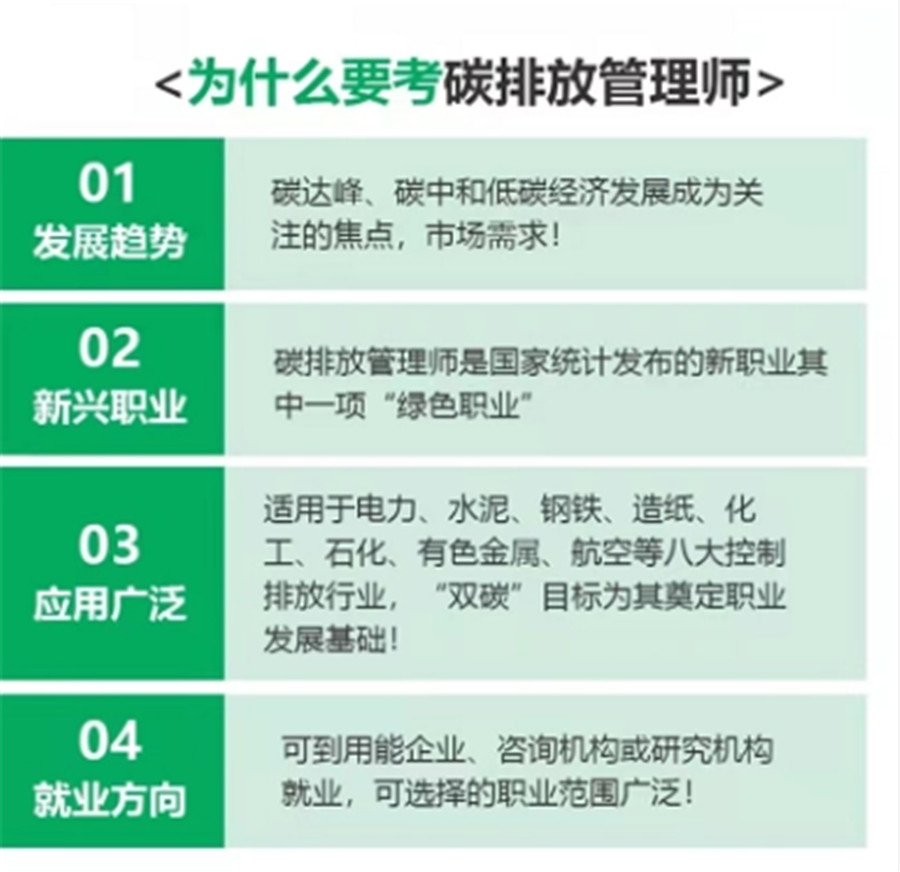 新疆10大碳排放管理师考证培训机构实力排名