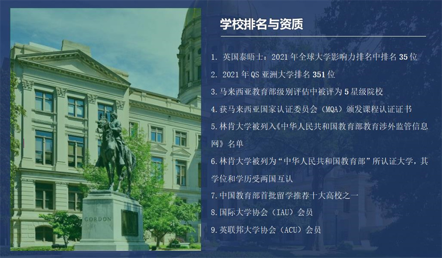 2022马来西亚林肯大学工商管理硕士(MBA)学位课程招生简章一览