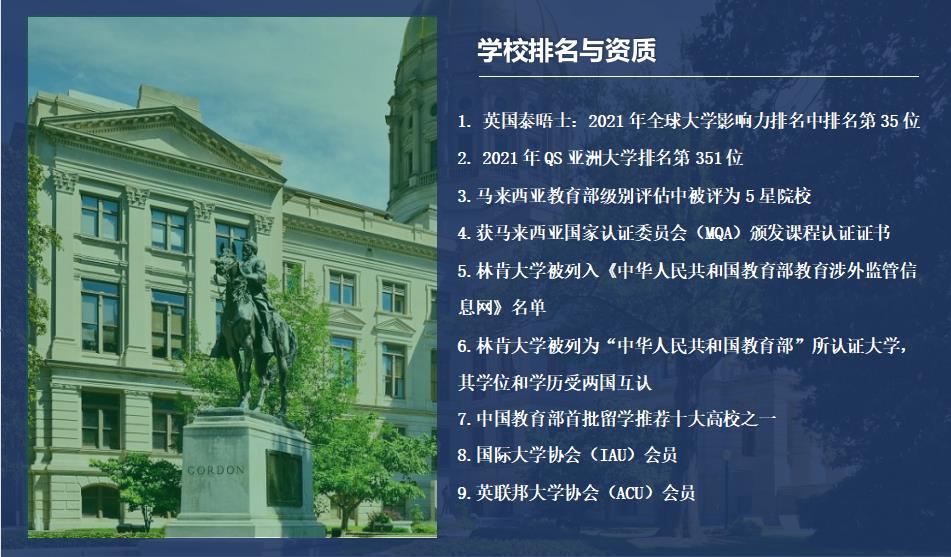 马来西亚林肯大学金融管理硕士(MF)学位课程2022开班信息一览