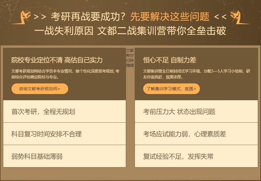 浙江杭州二战考研辅导集训营TOP10排名