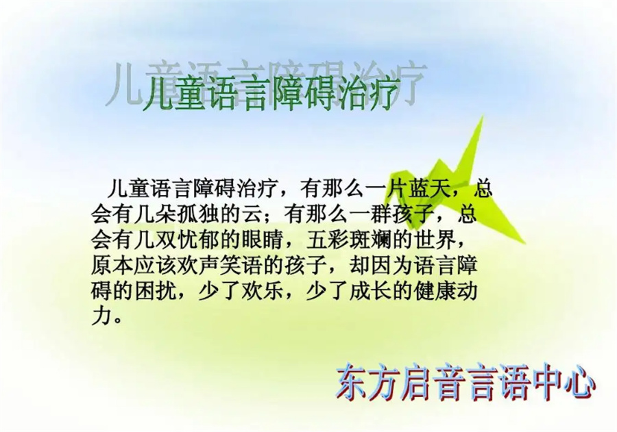 国内排名前十的东方启音儿童语言康复中心-儿童语言康复机构