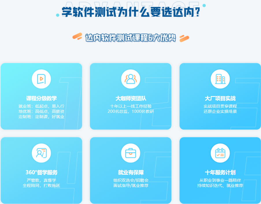 国内专门软件测试培训班一览表