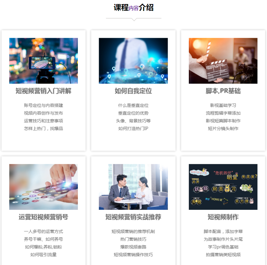 十大国内短视频制作培训机构实力排名一览排名一览