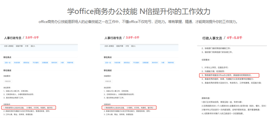盘点昆明办公文员培训机构十强排名一览