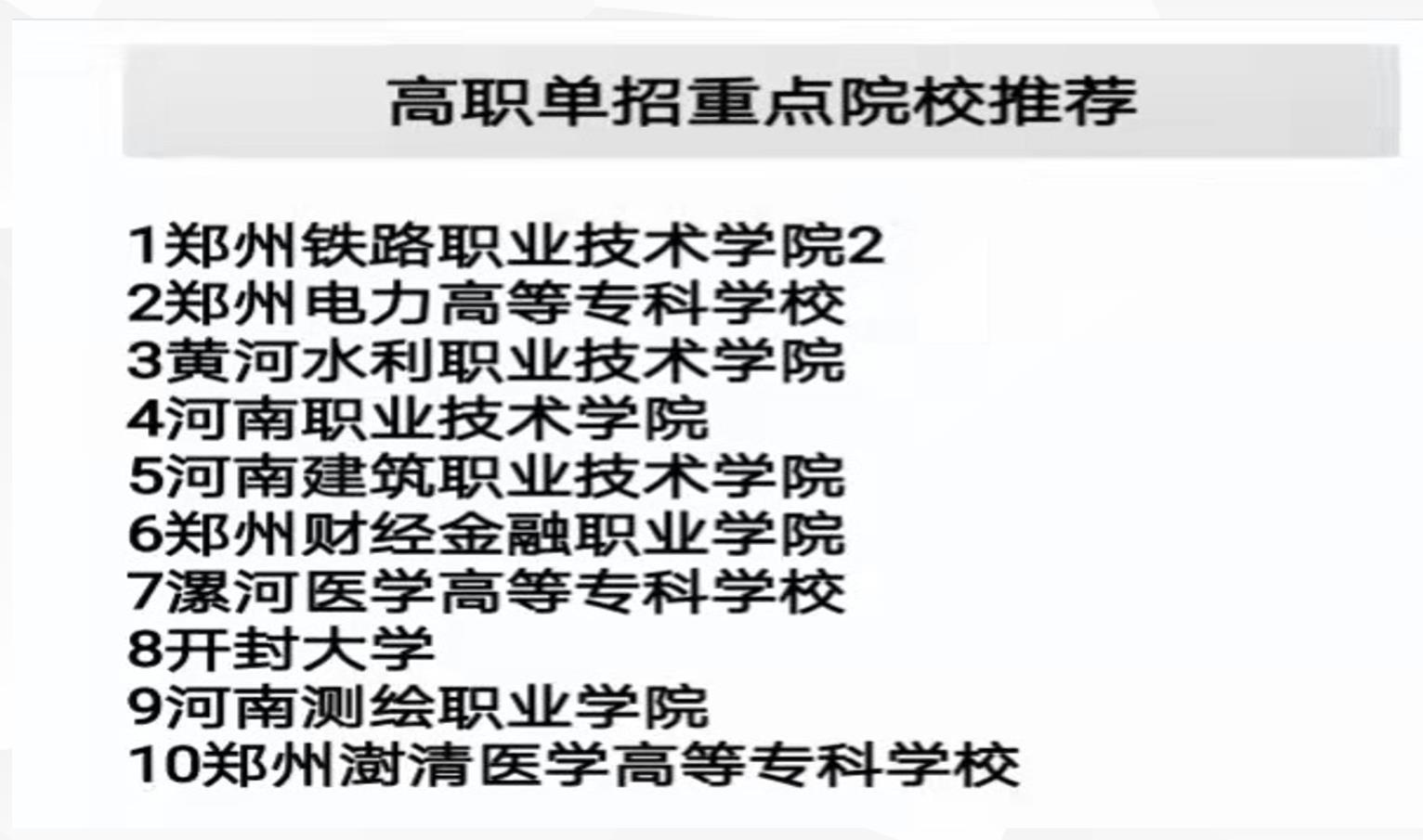 河南十大高职单招培训机构实力排名公布