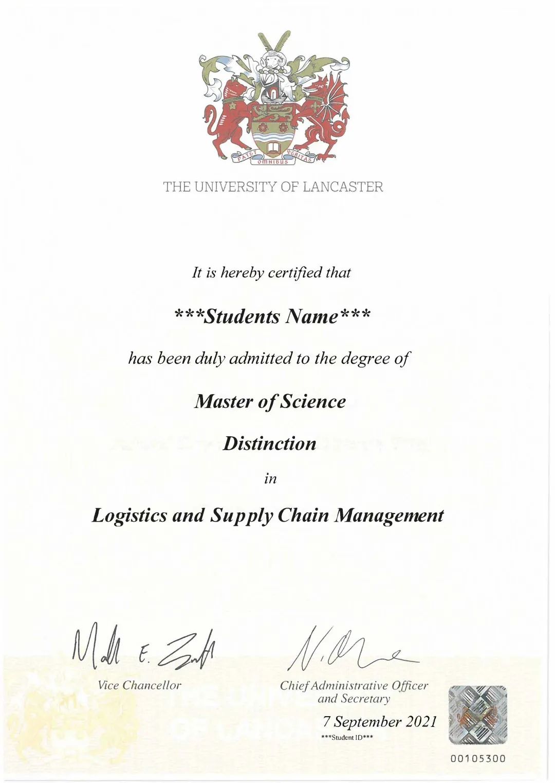 在德国也能入读英国兰卡斯特大学