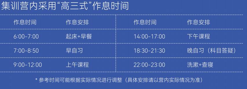 考研集训营时间