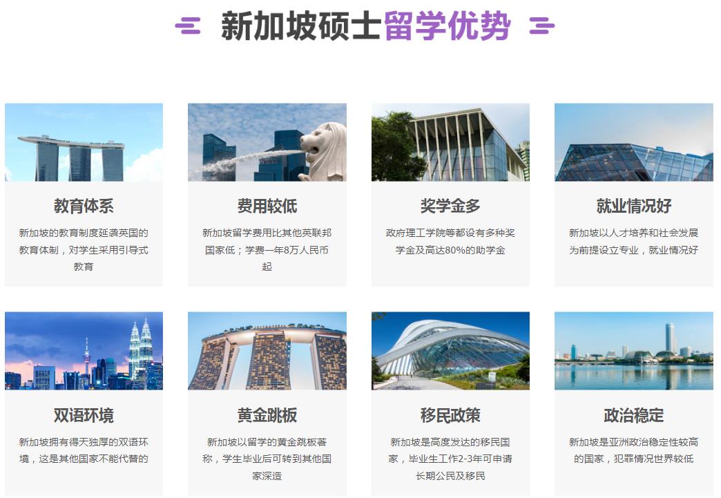 专业新加坡留学办理规划机构排名前十汇总