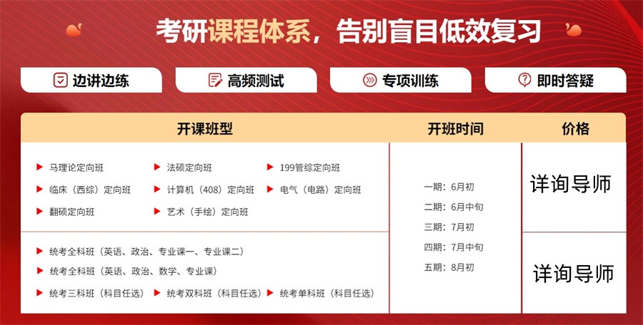 国内考研半年冲刺集训营十大排行榜力推名单一览