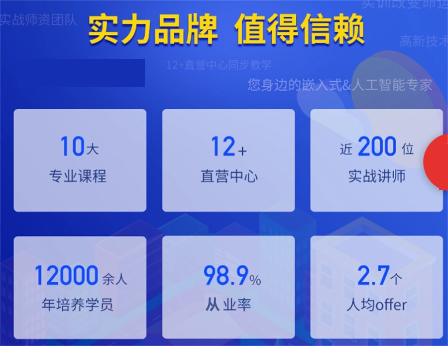 2024全新整理十大正规嵌入式培训班实力排名榜
