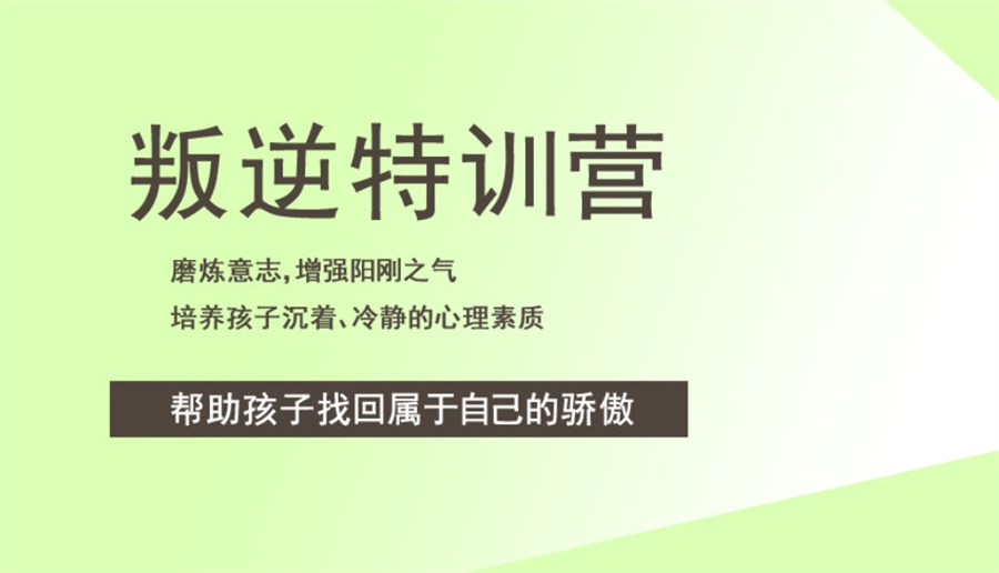 封闭式叛逆少年军事特训营
