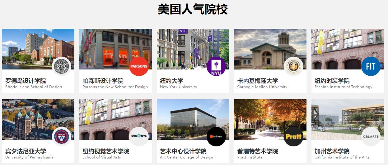 公布十大排名好的美国艺术留学培训机构名单汇总