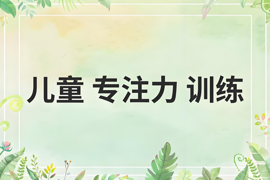 儿童专注力训练