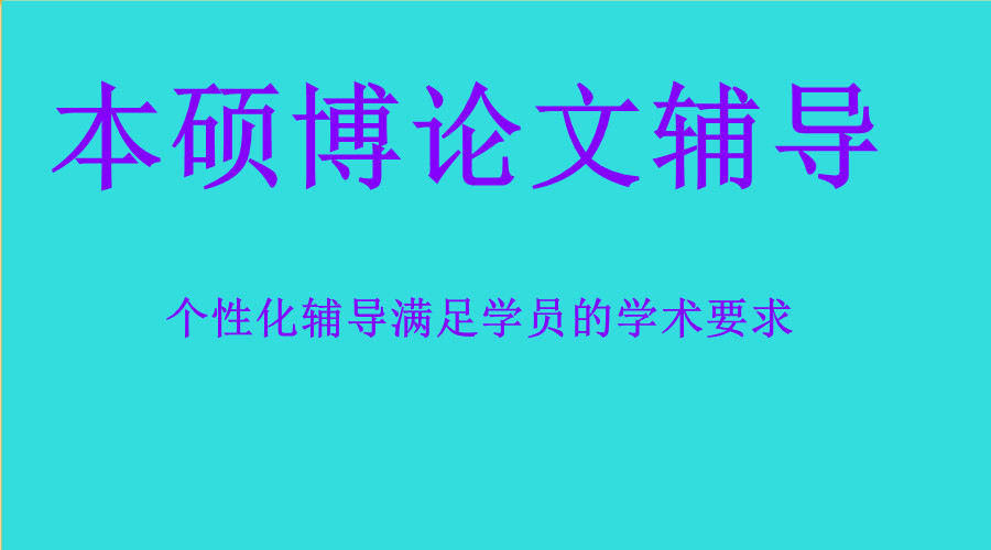 本硕博论文辅导机构哪个好五大排名