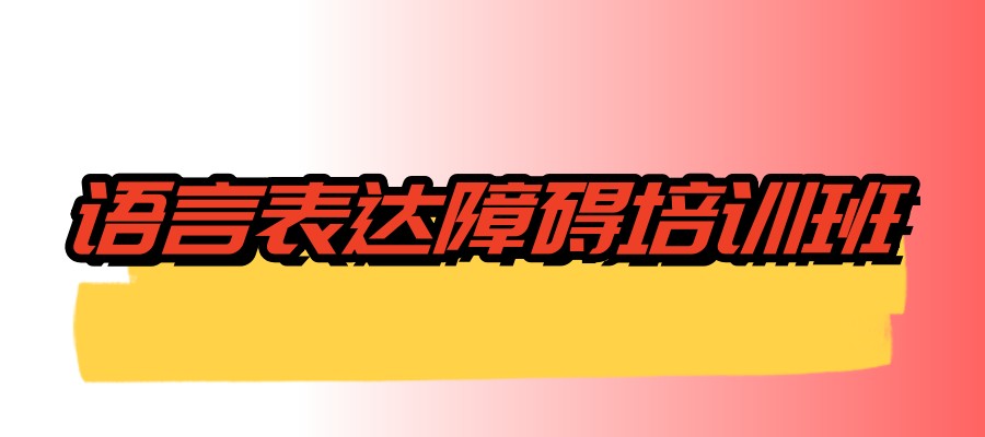 语言表达障碍培训班