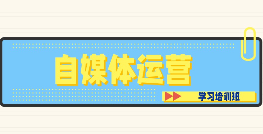 自媒体运营培训学校