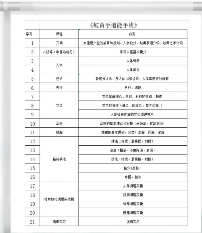 中医康复理疗能手精英班