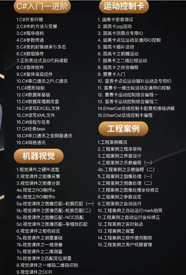 学C#工控上位机+运动控制卡+企业项目应用