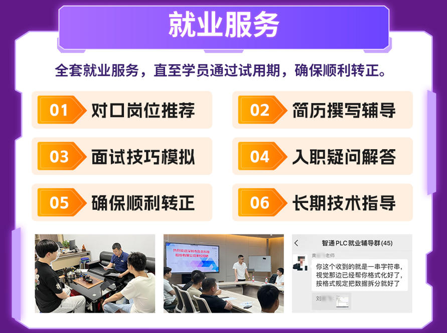 AI+PLC工程实战班就业服务