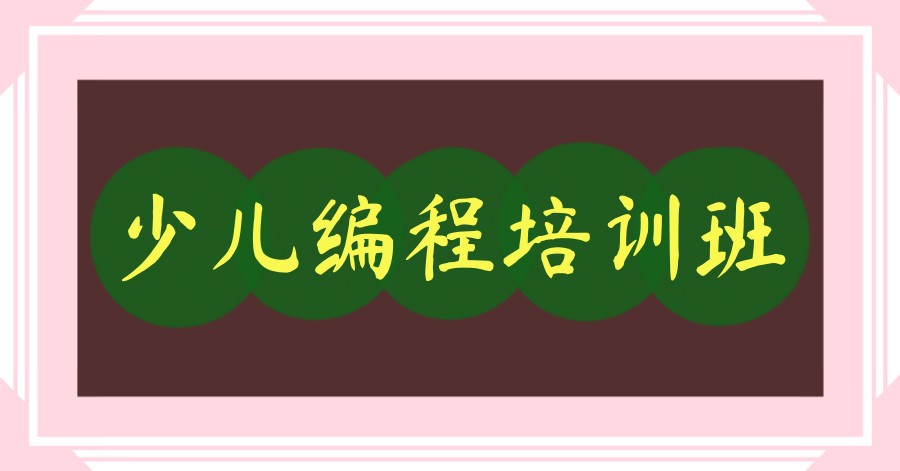 深圳少儿编程哪个教学平台比较好