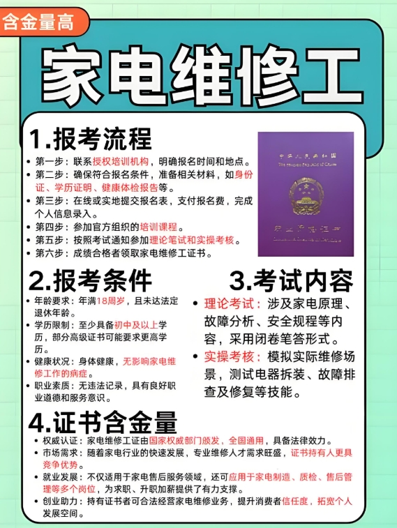 家电维修培训机构，家电维修理论知识，空调制冷系统，冰箱维修