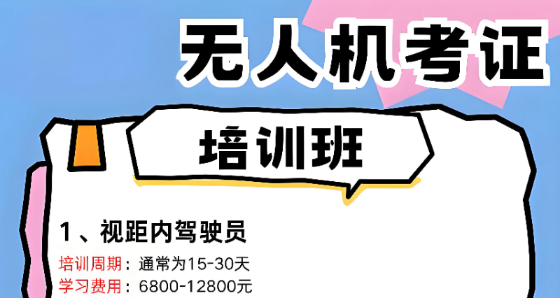 无人机驾驶证 无人机驾驶证