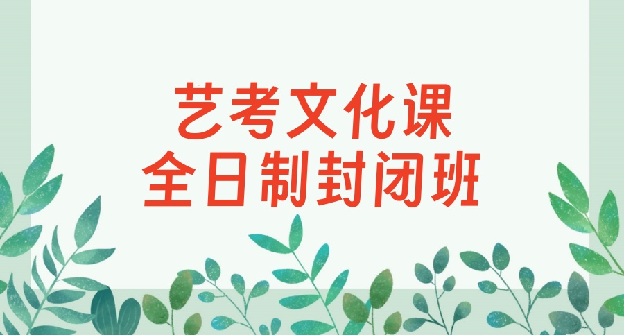 艺考生文化课全日制集训冲刺班= 艺考生文化课全日制集训冲刺班=
