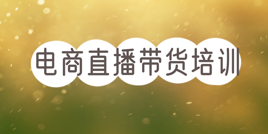 电商直播带货培训机构 电商直播带货培训机构