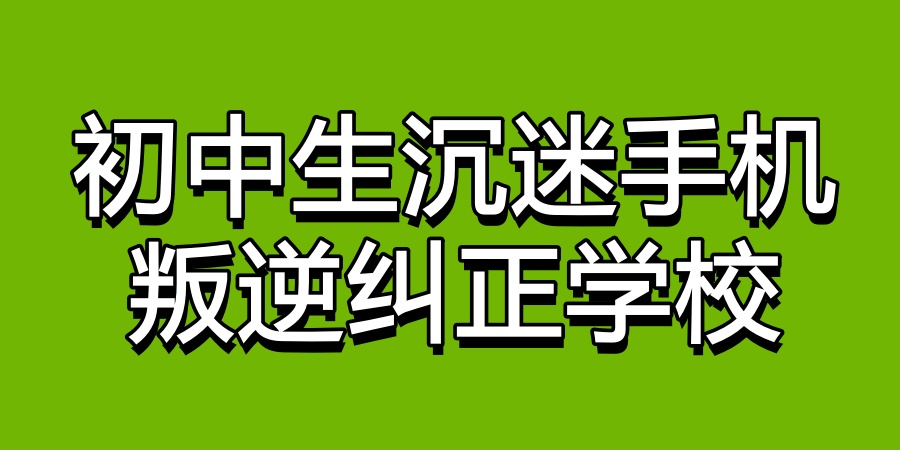 初中生沉迷手机叛逆纠正学校