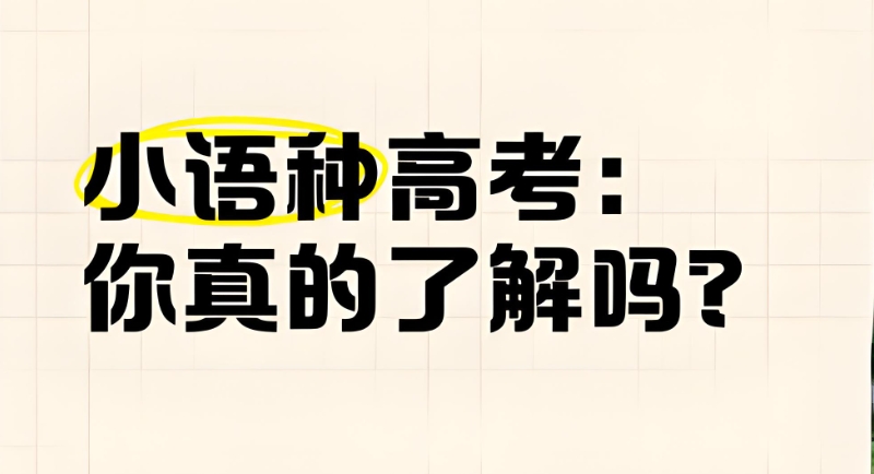 小语种高考 小语种高考