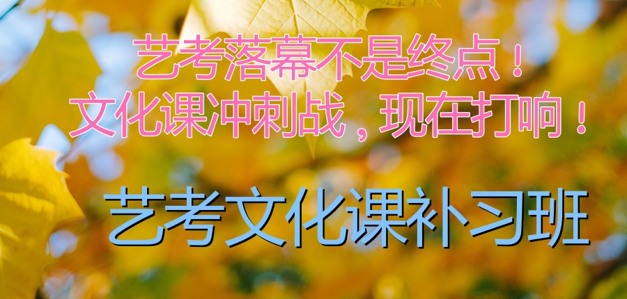 艺考落幕不是终点!文化课冲刺战,现在打响!悦来文化课补习班 艺考落幕不是终点!文化课冲刺战,现在打响!悦来文化课补习班