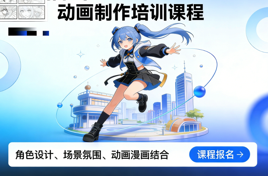 动画制作培训机构，动画人物设计，动画制作技巧，动画设计