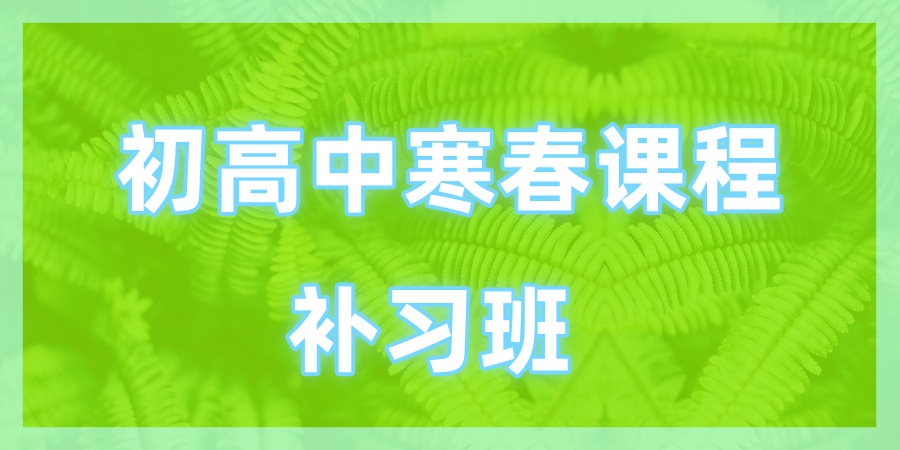 初高中寒春课程补习班
