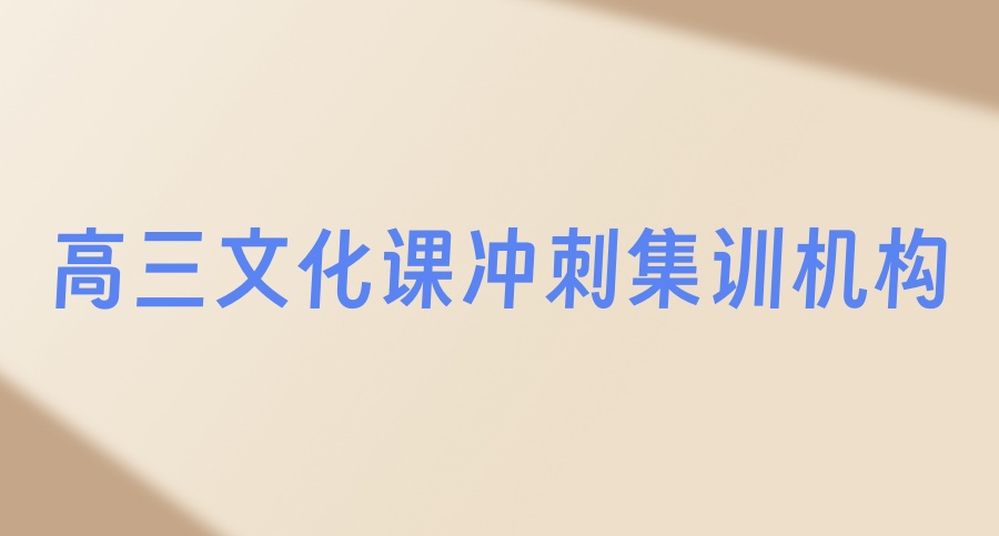 全托高考冲刺辅导班