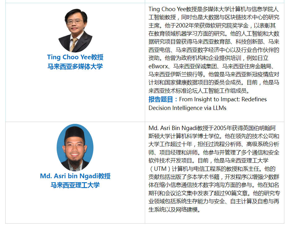 会议主讲嘉宾 会议主讲嘉宾