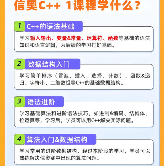 信息学奥赛科技特长生培训