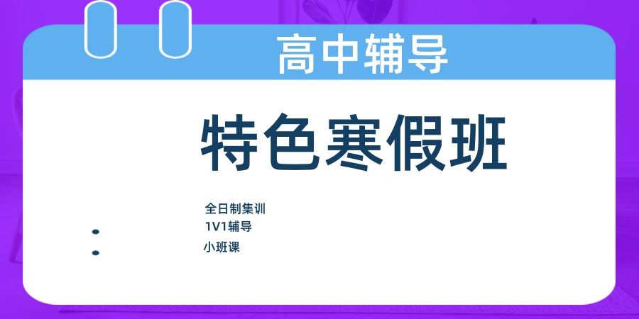 高中辅导特色寒假班