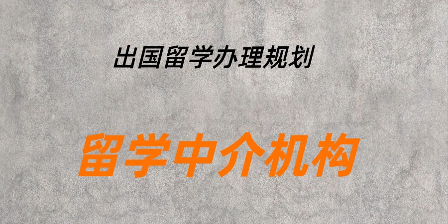 出国留学办理规划中介