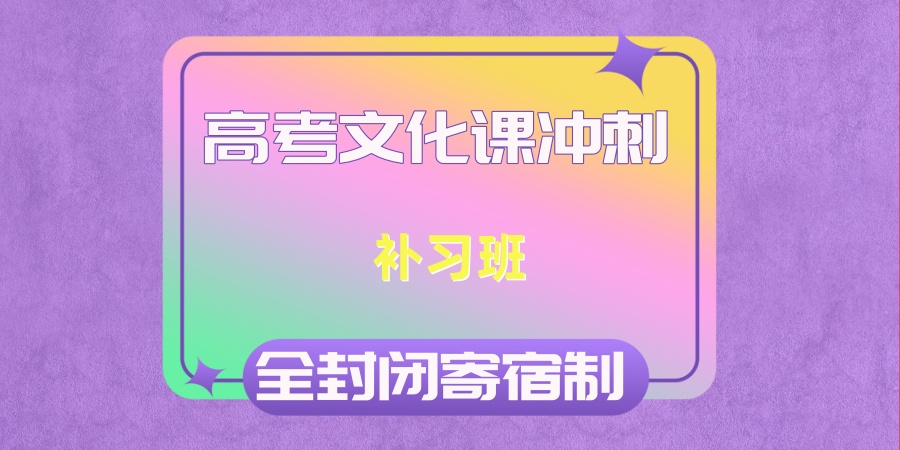 高考艺术生文化课短时间冲刺集训机构