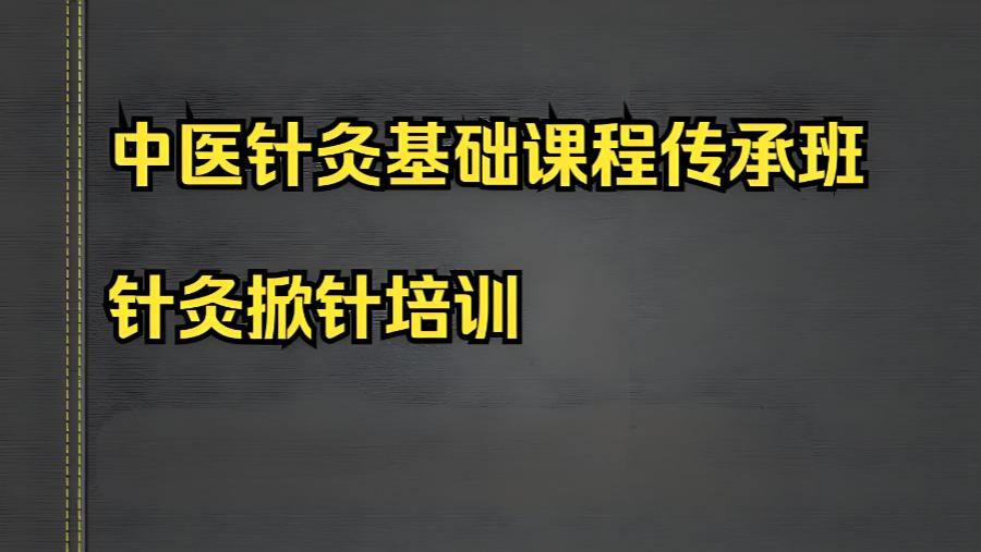 中医针灸教学培训机构